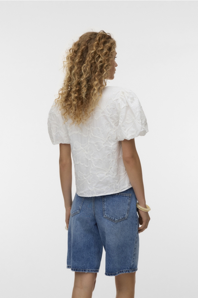 Vero Moda witte dames t-shirt | Kleurstaal