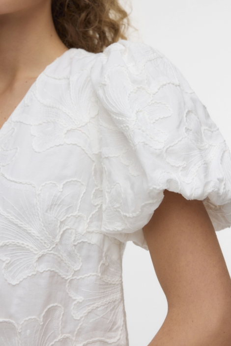 Vero Moda witte dames t-shirt | Close up
