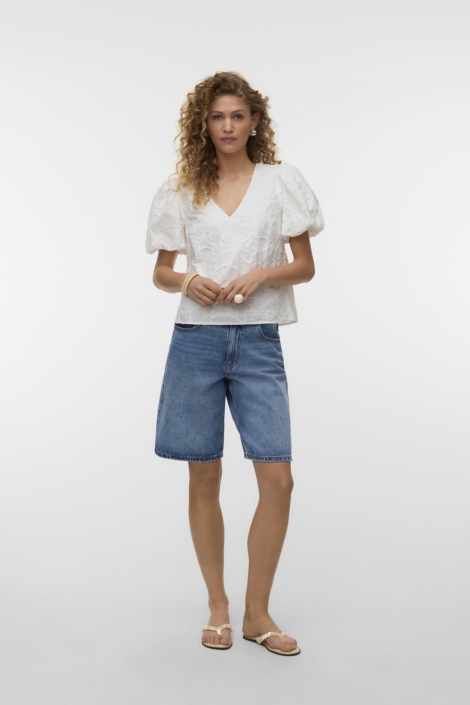 Vero Moda witte dames t-shirt | Model