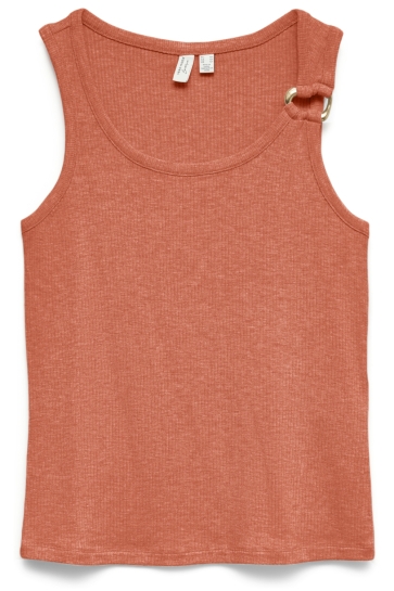 Vero Moda vmkiki s/l o-neck top jrs btq Oranje