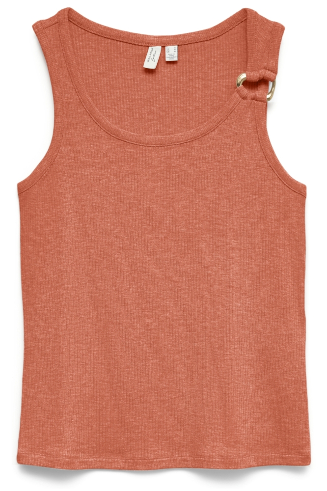 Vero Moda oranje dames top | Vooraanzicht
