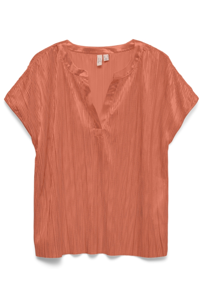 Vero Moda oranje dames t-shirt | Vooraanzicht