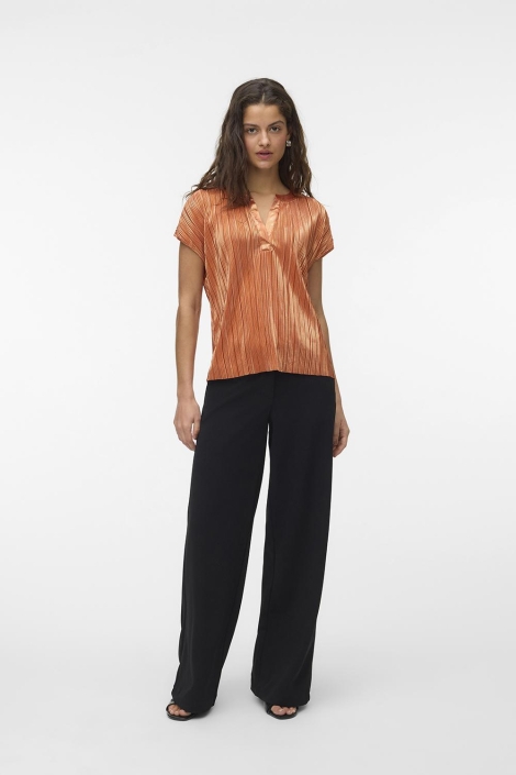 Vero Moda oranje dames t-shirt | Model