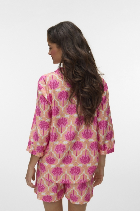 Vero Moda multi color dames blouse | Model achteraanzicht