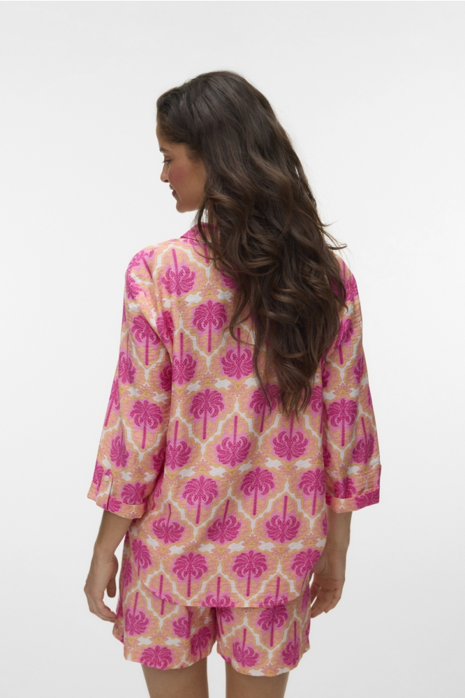 Vero Moda multi color dames blouse | Model achteraanzicht