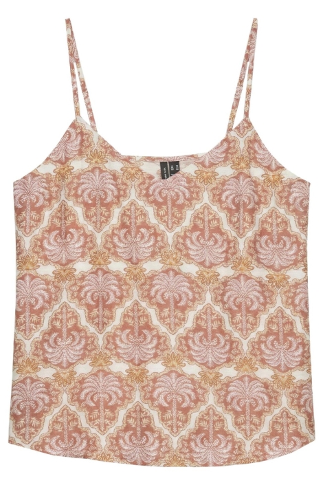 Vero Moda oranje dames top | Vooraanzicht