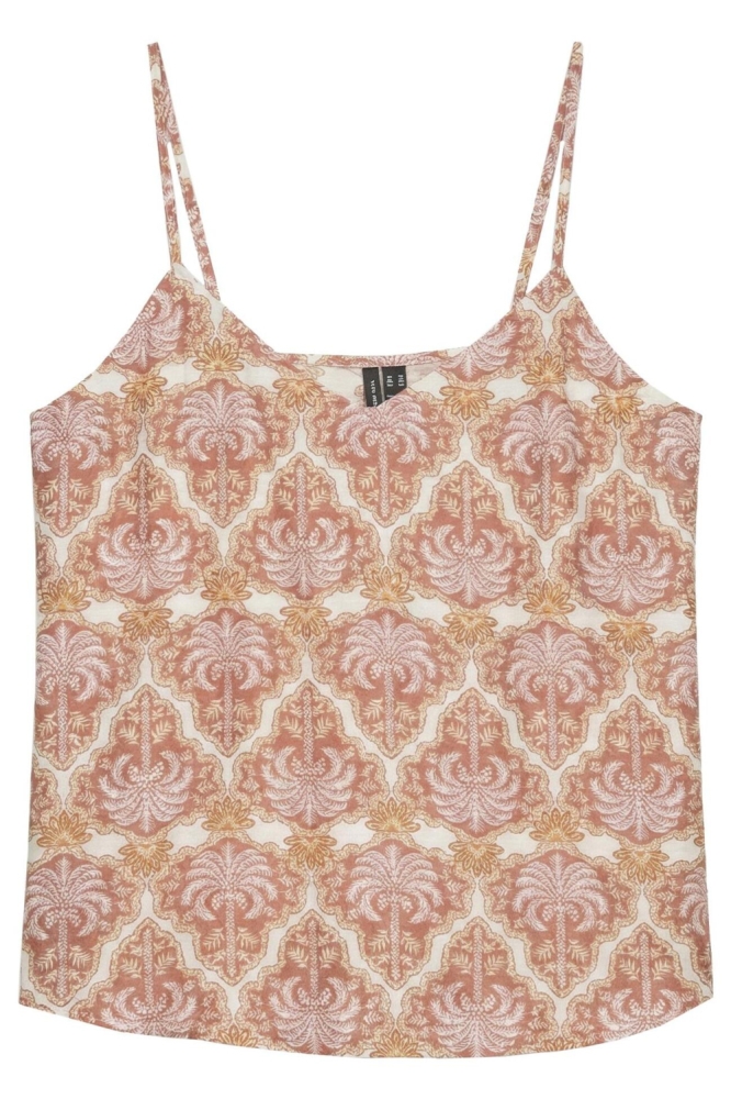 Vero Moda oranje dames top | Vooraanzicht