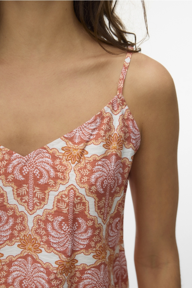 Vero Moda oranje dames top | Close up