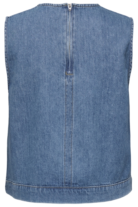 Jacqueline de Yong blauwe dames top | Achteraanzicht