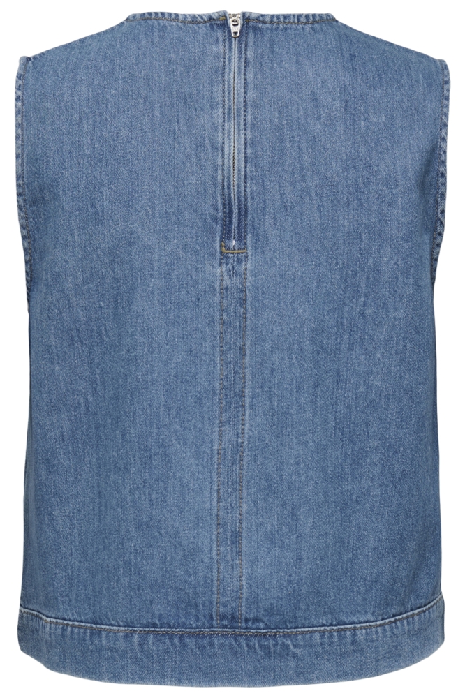 Jacqueline de Yong blauwe dames top | Achteraanzicht