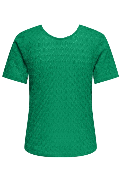 Jacqueline de Yong groene dames t-shirt | Achteraanzicht