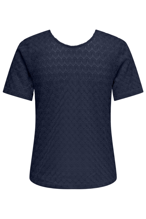 Jacqueline de Yong blauwe dames t-shirt | Achteraanzicht
