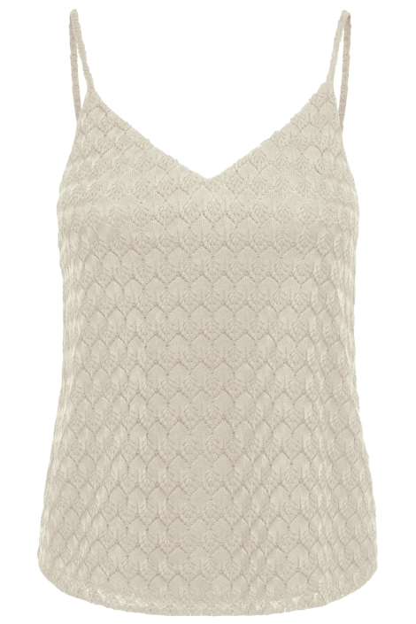 Jacqueline de Yong ecru dames top | Vooraanzicht