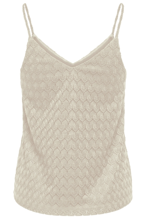 Jacqueline de Yong ecru dames top | Achteraanzicht