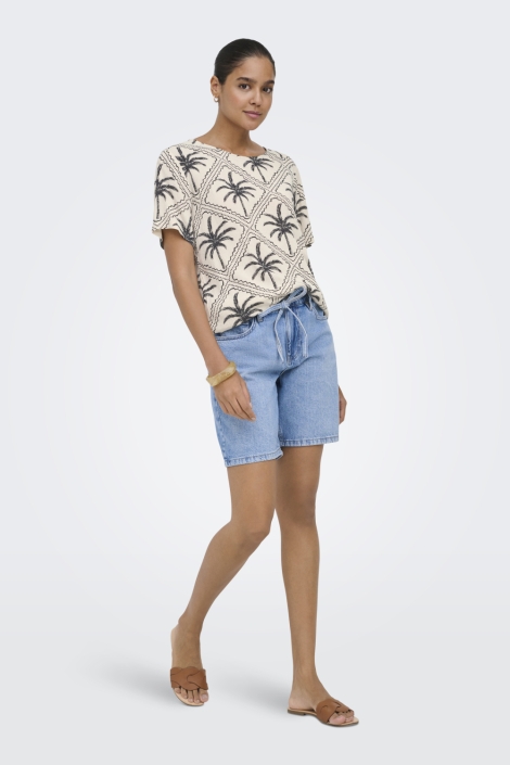 Jacqueline de Yong beige dames t-shirt | Model