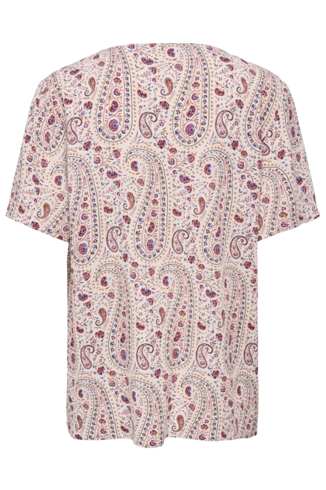Jacqueline de Yong beige dames t-shirt | Achteraanzicht