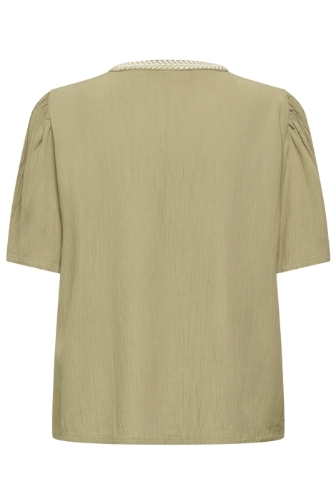 Jacqueline de Yong groene dames t-shirt | Achteraanzicht