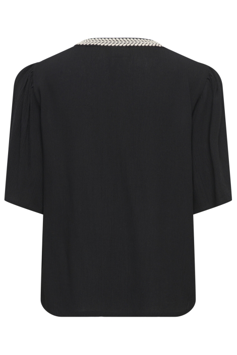 Jacqueline de Yong zwarte dames t-shirt | Achteraanzicht