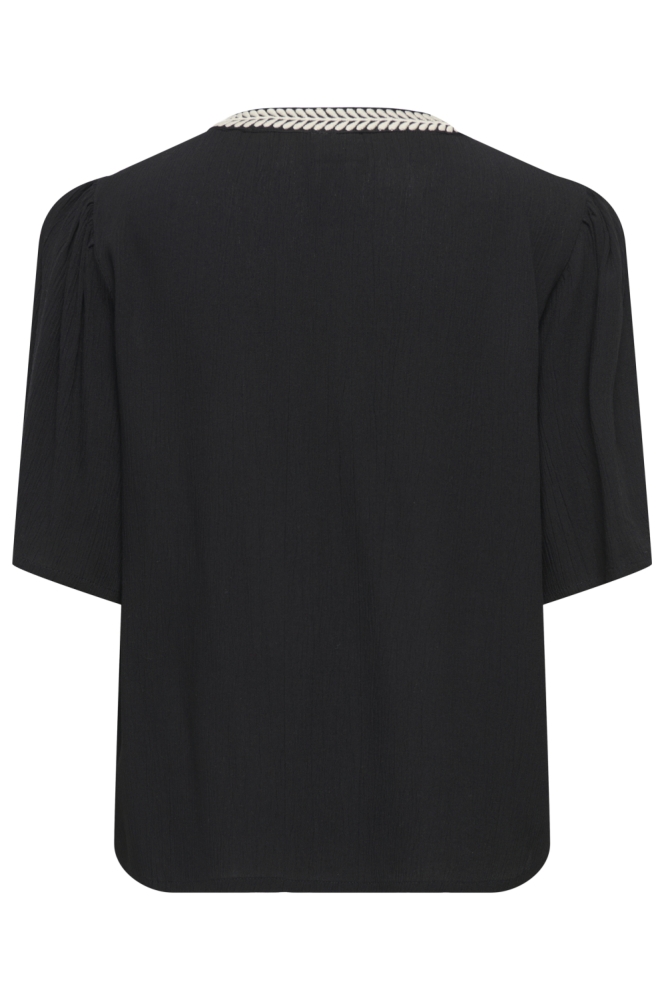 Jacqueline de Yong zwarte dames t-shirt | Achteraanzicht