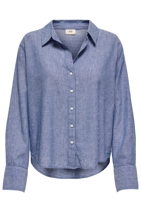 Jacqueline de Yong blauwe dames blouse | Vooraanzicht