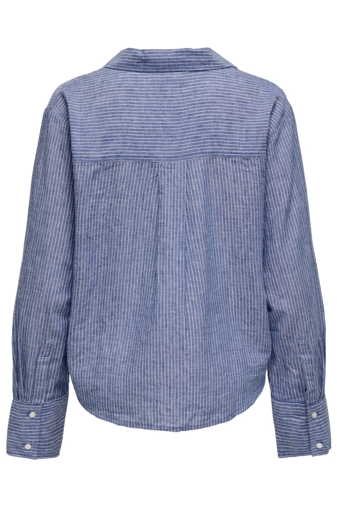 Jacqueline de Yong blauwe dames blouse | Achteraanzicht