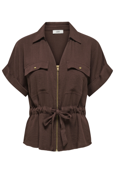 Jacqueline de Yong bruine dames blouse | Vooraanzicht