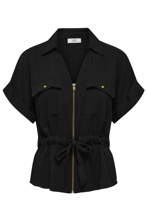 Jacqueline de Yong zwarte dames blouse | Vooraanzicht