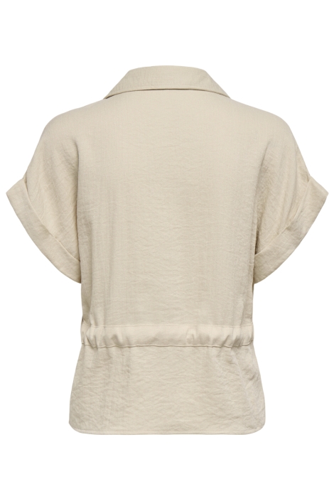 Jacqueline de Yong ecru dames blouse | Achteraanzicht