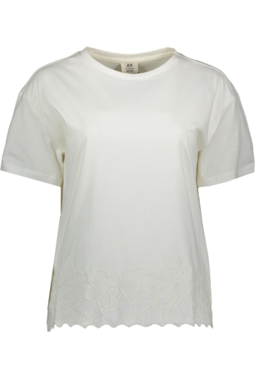 Jacqueline de Yong jdytina life s/s flower top jrs Wit
