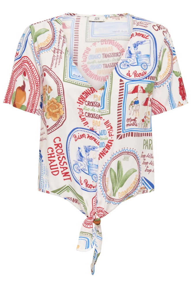 Jacqueline de Yong witte dames blouse | Vooraanzicht
