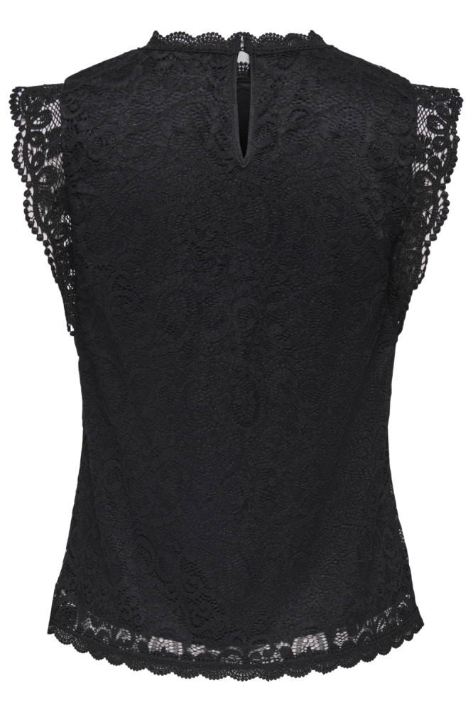 Jacqueline de Yong zwarte dames top | Achteraanzicht