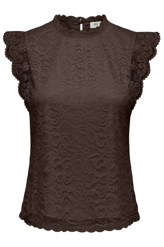 Jacqueline de Yong bruine dames top | Vooraanzicht