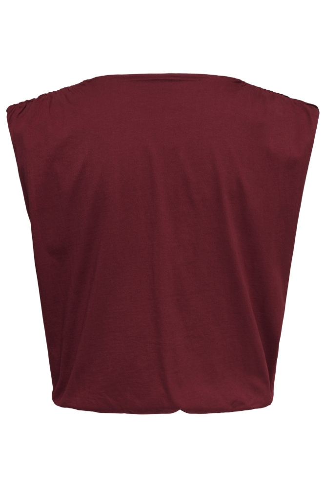 Jacqueline de Yong bordeaux dames top | Achteraanzicht