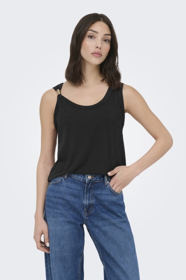 Jacqueline de Yong Top JDYUFFA S/L TOP JRS NOOS 15369973 BLACK