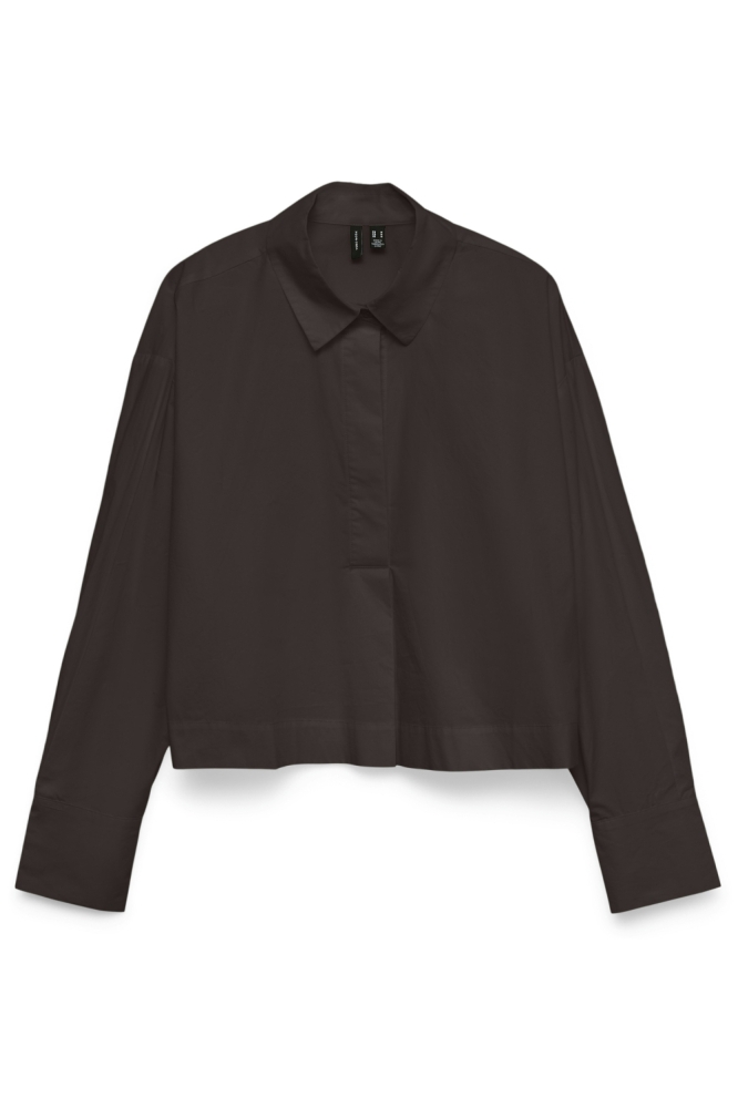 Vero Moda bruine dames blouse | Vooraanzicht