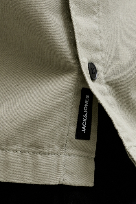 Jack & Jones groene heren overhemd | Close up