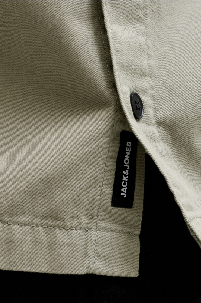 Jack & Jones groene heren overhemd | Close up