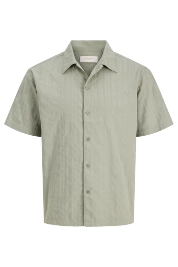 Jack & Jones jorriviera texture shirt ss Groen