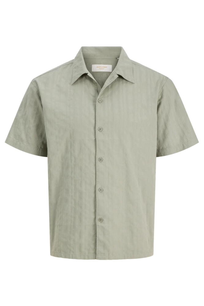 Jack & Jones groene heren overhemd | Vooraanzicht