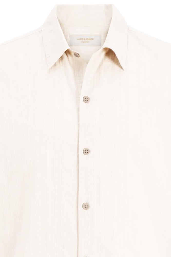 Jack & Jones witte heren overhemd | Close up