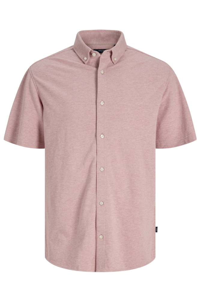Jack & Jones roze heren overhemd | Vooraanzicht