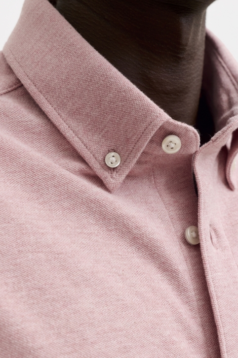 Jack & Jones roze heren overhemd | Close up