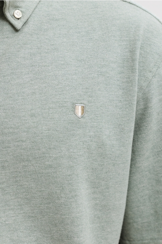 Jack & Jones groene heren overhemd | Close up