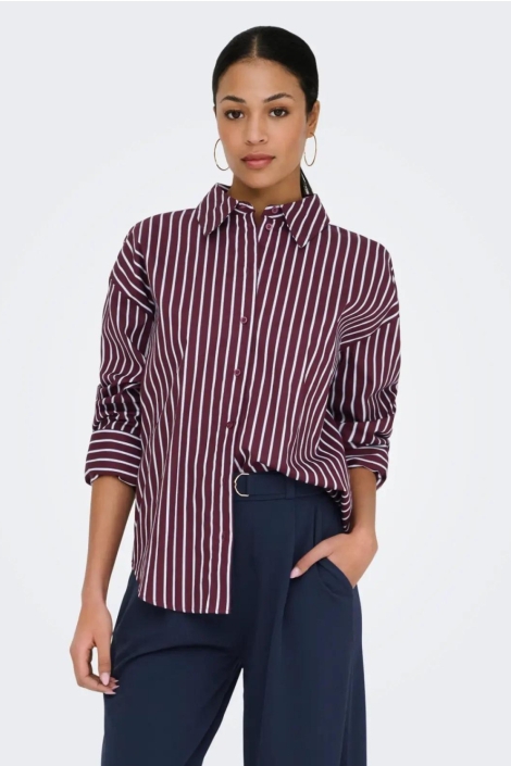 Jacqueline de Yong bordeaux dames blouse | Model