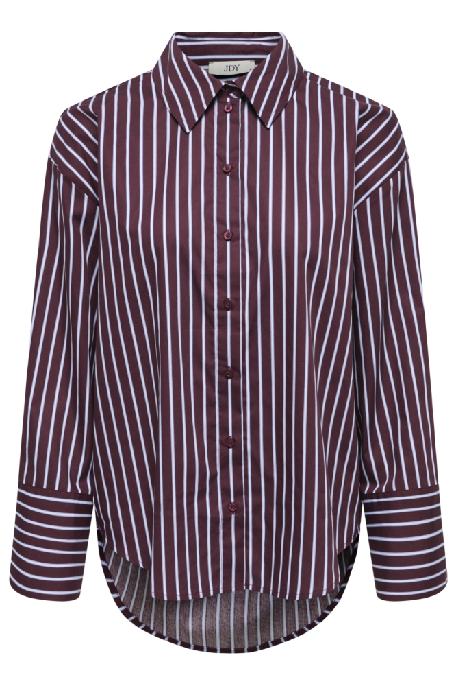 Jacqueline de Yong bordeaux dames blouse | Vooraanzicht