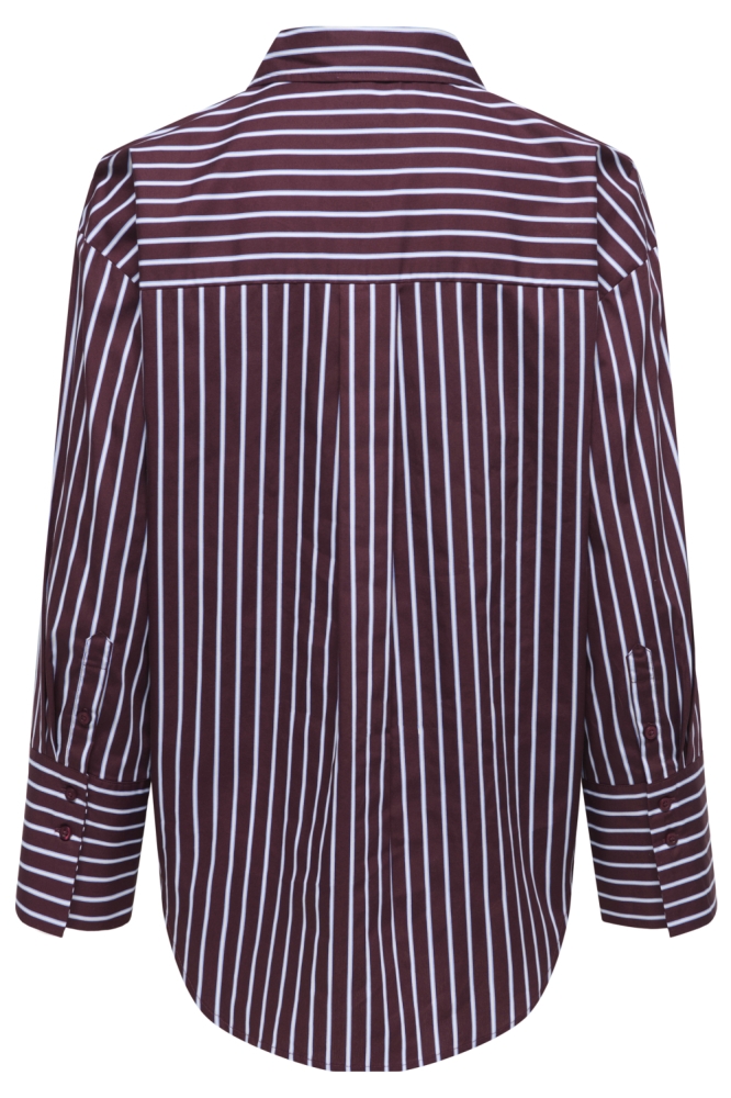 Jacqueline de Yong bordeaux dames blouse | Achteraanzicht
