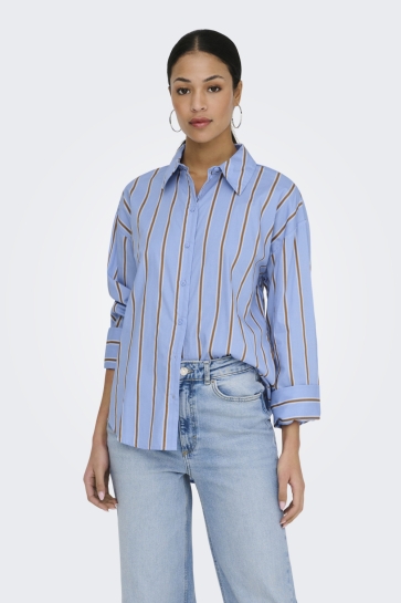 Jacqueline de Yong jdyserena l/s shirt wvn noos Blauw