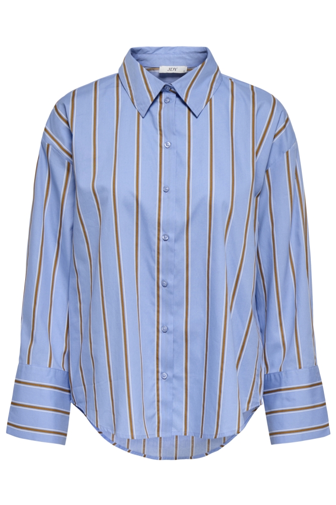 Jacqueline de Yong blauwe dames blouse | Vooraanzicht