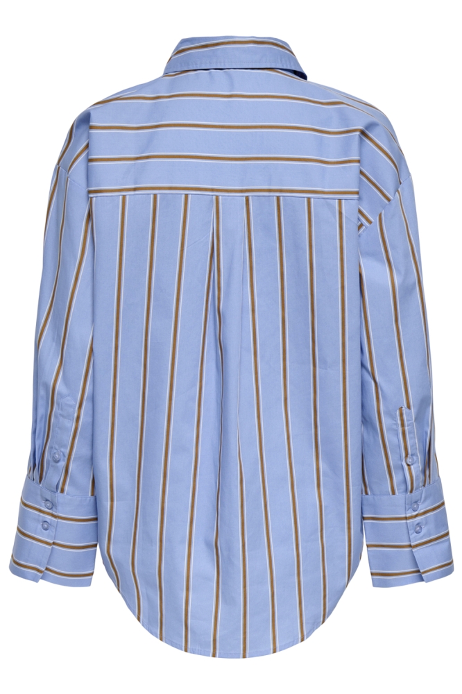 Jacqueline de Yong blauwe dames blouse | Achteraanzicht