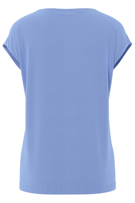Pieces blauwe dames t-shirt | Achteraanzicht